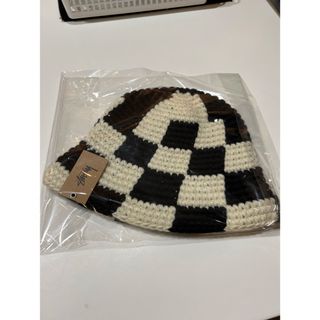 ステューシー(STUSSY)のSTUSSY CHECKER KNIT BUCKET HAT  バケットハット(ニット帽/ビーニー)