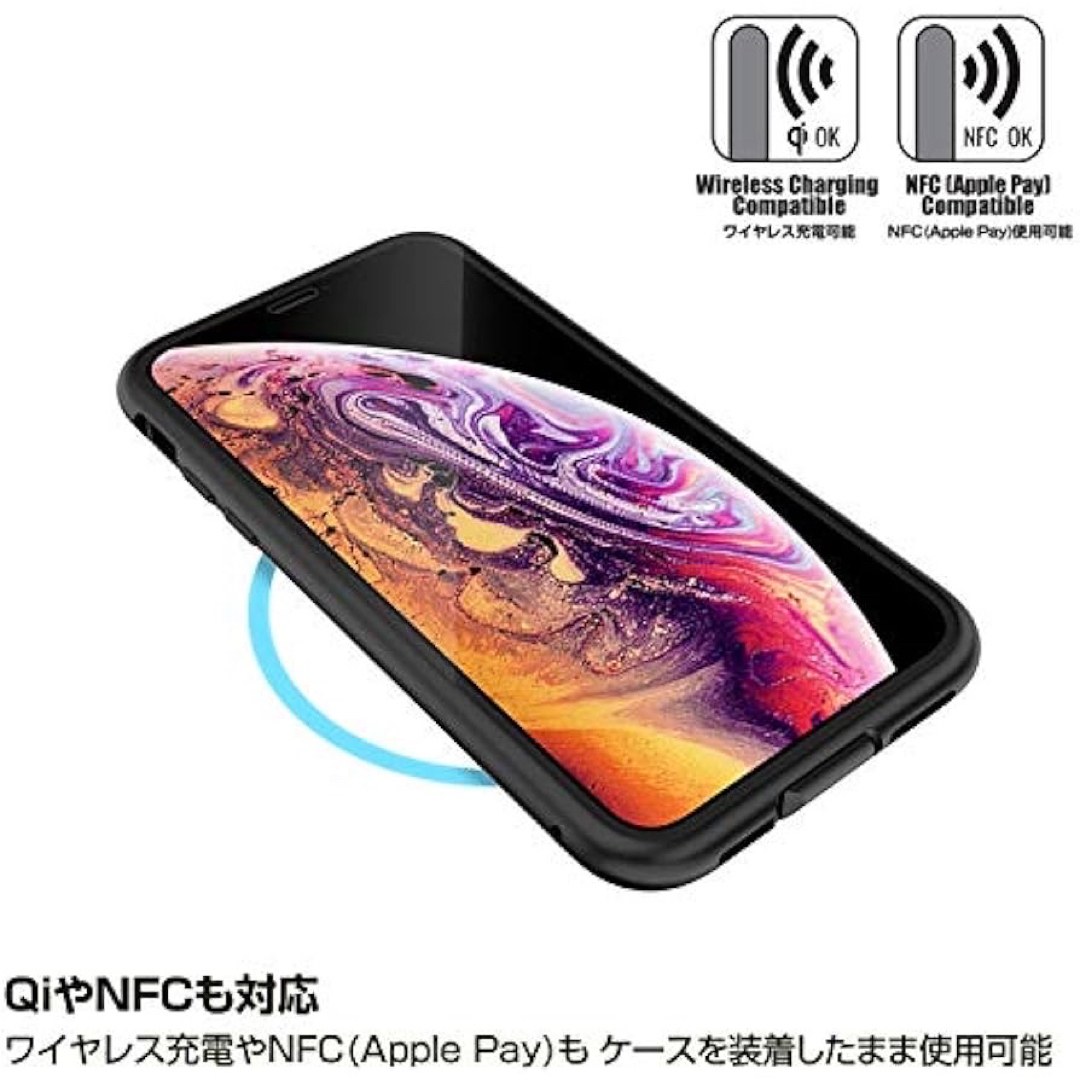 ✨人気商品✨　ゴリラガラス+アルミバンパー　ブラック iPhone XS/X スマホ/家電/カメラのスマホアクセサリー(iPhoneケース)の商品写真