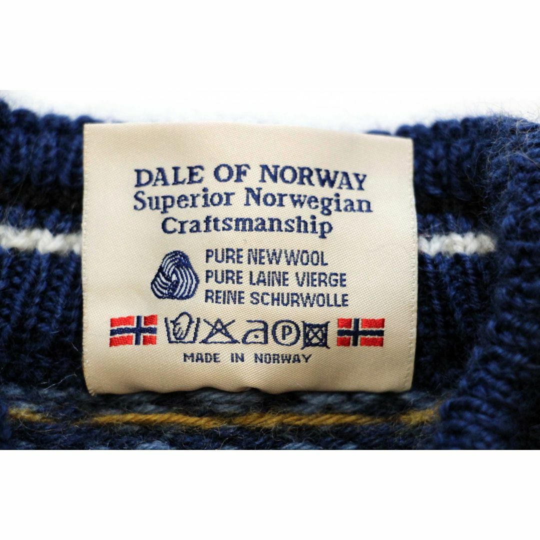 00s ノルウェー製 DALE OF NORWAY 雪柄 ノルディック柄 ウールニット