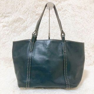 ゲンテン(genten)の✨美品✨ゲンテン トートバッグ 工具 ブラック　オールレザー　ステッチ(トートバッグ)