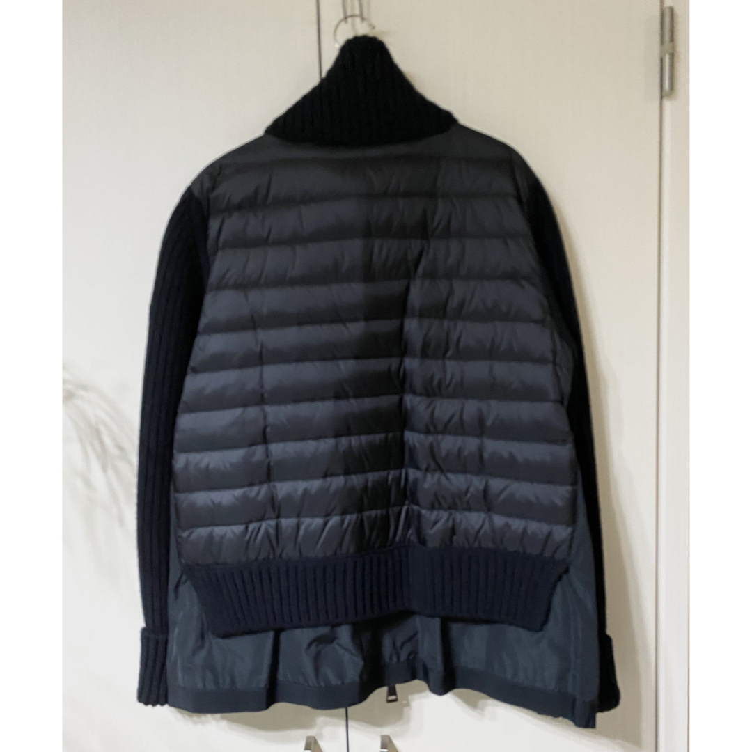 MONCLER(モンクレール)のMONCLER MAGLIONE TRICOT CARDIGAN ブラック　M レディースのジャケット/アウター(ダウンジャケット)の商品写真