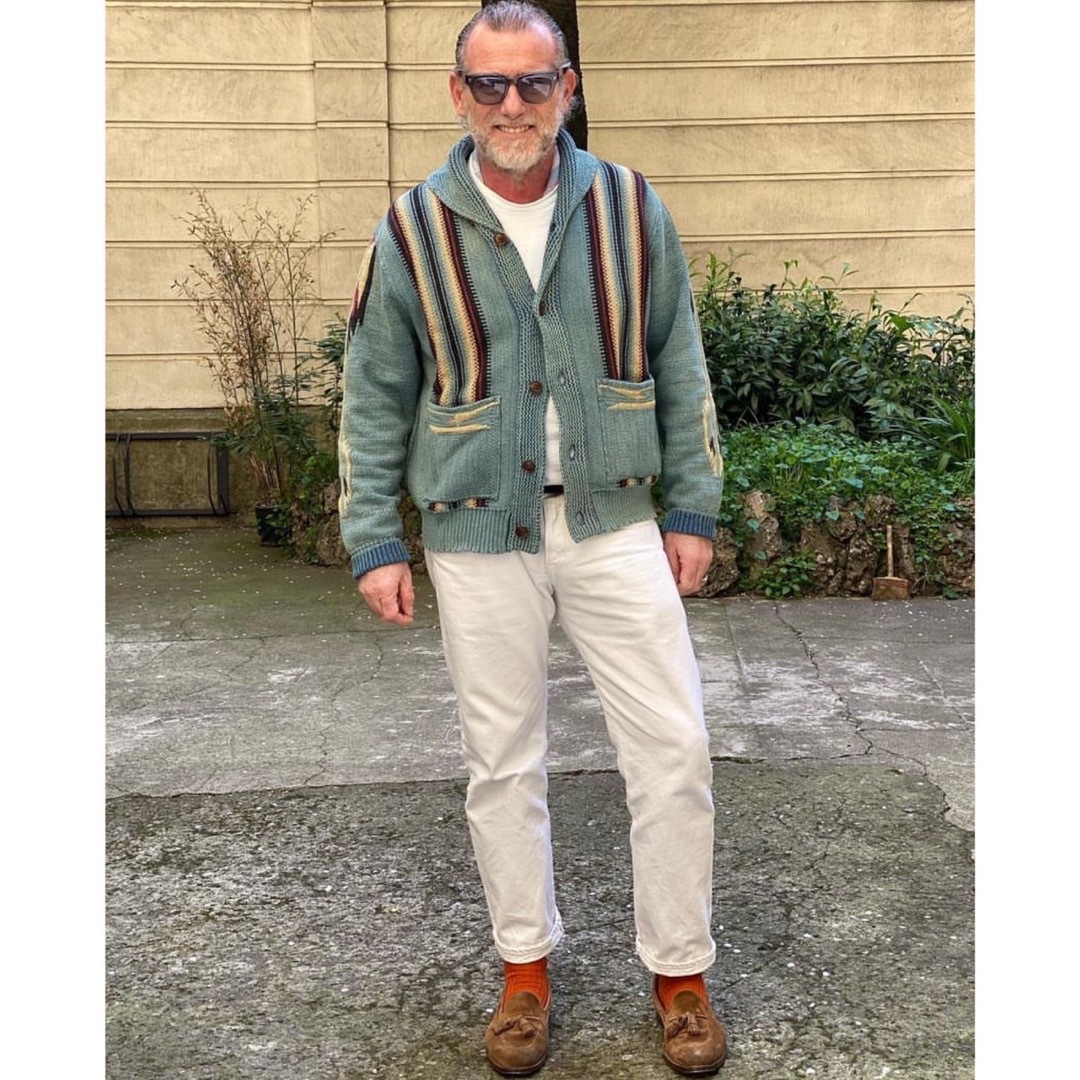 RRL - 超希少&美品!RRLネイティブニットカーディガンUSA Mサイズ RRL - 超希少&美品!RRLネイティブニットカーディガンUSA Mサイズ