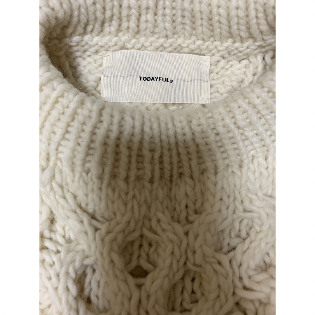 TODAYFUL Pattern Hand Knit ハンドニット エクリュ TODAYFUL Pattern Hand Knit ハンドニット エクリュ