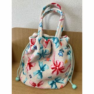 フェイラー(FEILER)の【美品】フェイラー　巾着バッグ　マイスウィートリボン(ハンドバッグ)