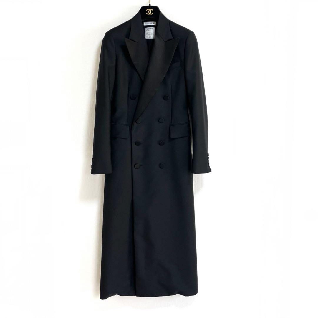 MADISONBLUE(マディソンブルー)の極美品 マディソンブルー タキシードコート ブラック レディースのジャケット/アウター(ロングコート)の商品写真