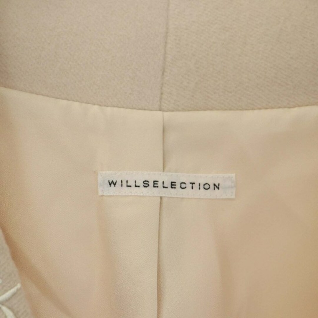 WILLSELECTION(ウィルセレクション)のウィルセレクション3Wayエアリークリーミー刺繍コート ガウン ノーカラー レディースのジャケット/アウター(その他)の商品写真