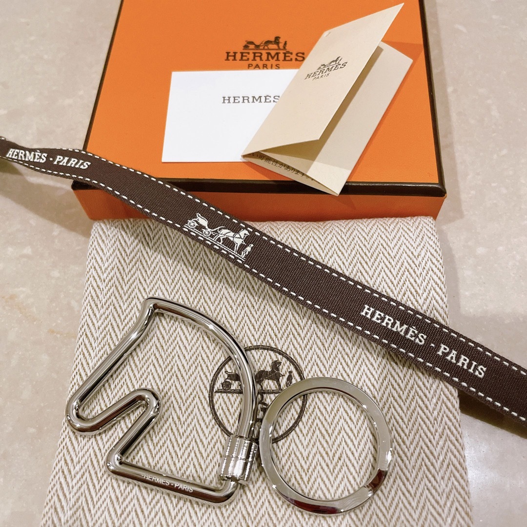 Hermes - 新品未使用 HERMES シュバルキーリング ホース キーホルダー