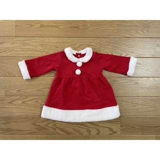 サンタクロース　サンタ　クリスマス　コスプレ　衣装　キッズ　ベビー　80cm(衣装)