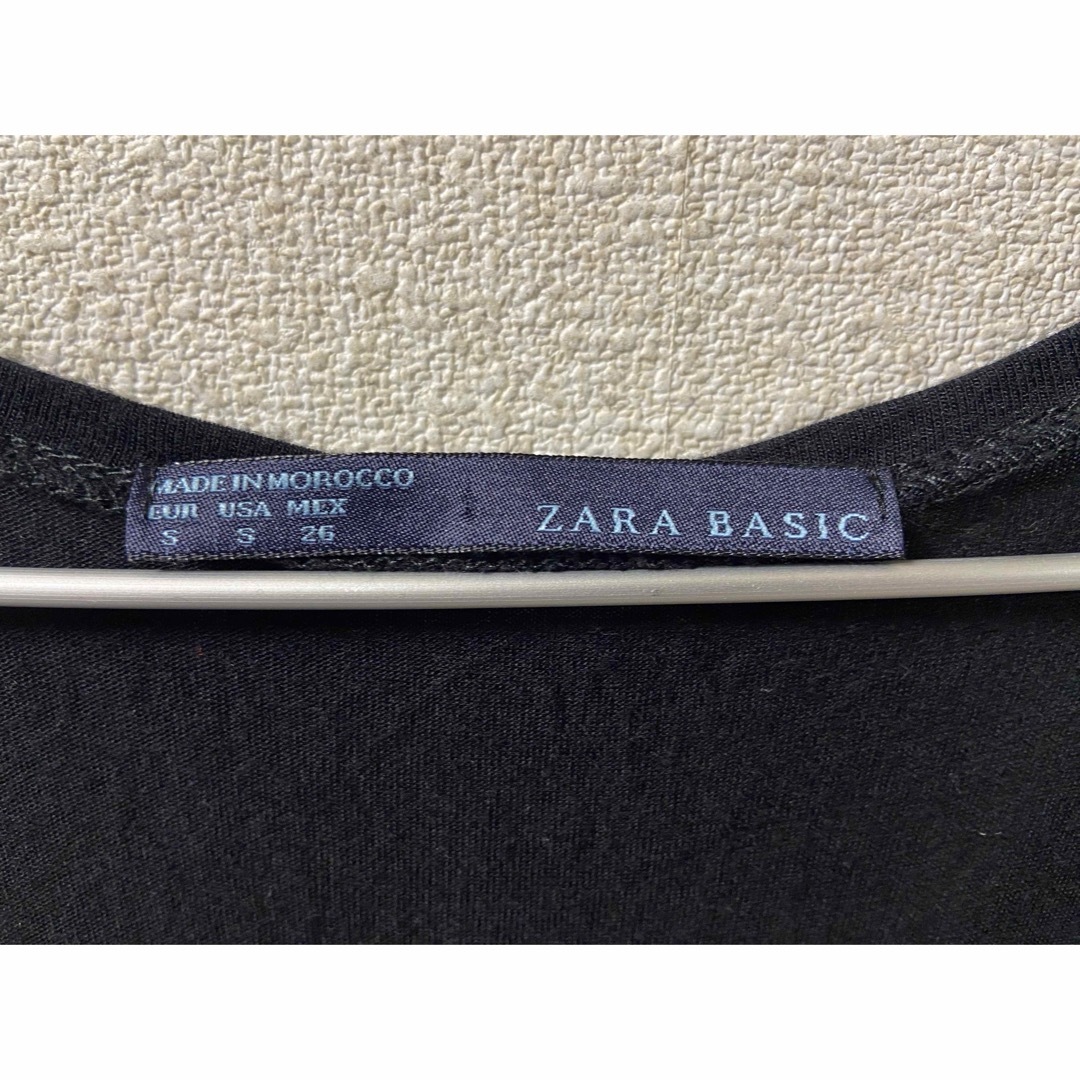 ZARA(ザラ)の【美品】ZARA ワンピース レイヤード インナー ドット ブラック レディースのワンピース(ひざ丈ワンピース)の商品写真