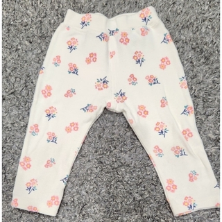 ニシマツヤ(西松屋)の良品 美品 花柄ズボン サイズ80(パンツ/スパッツ)