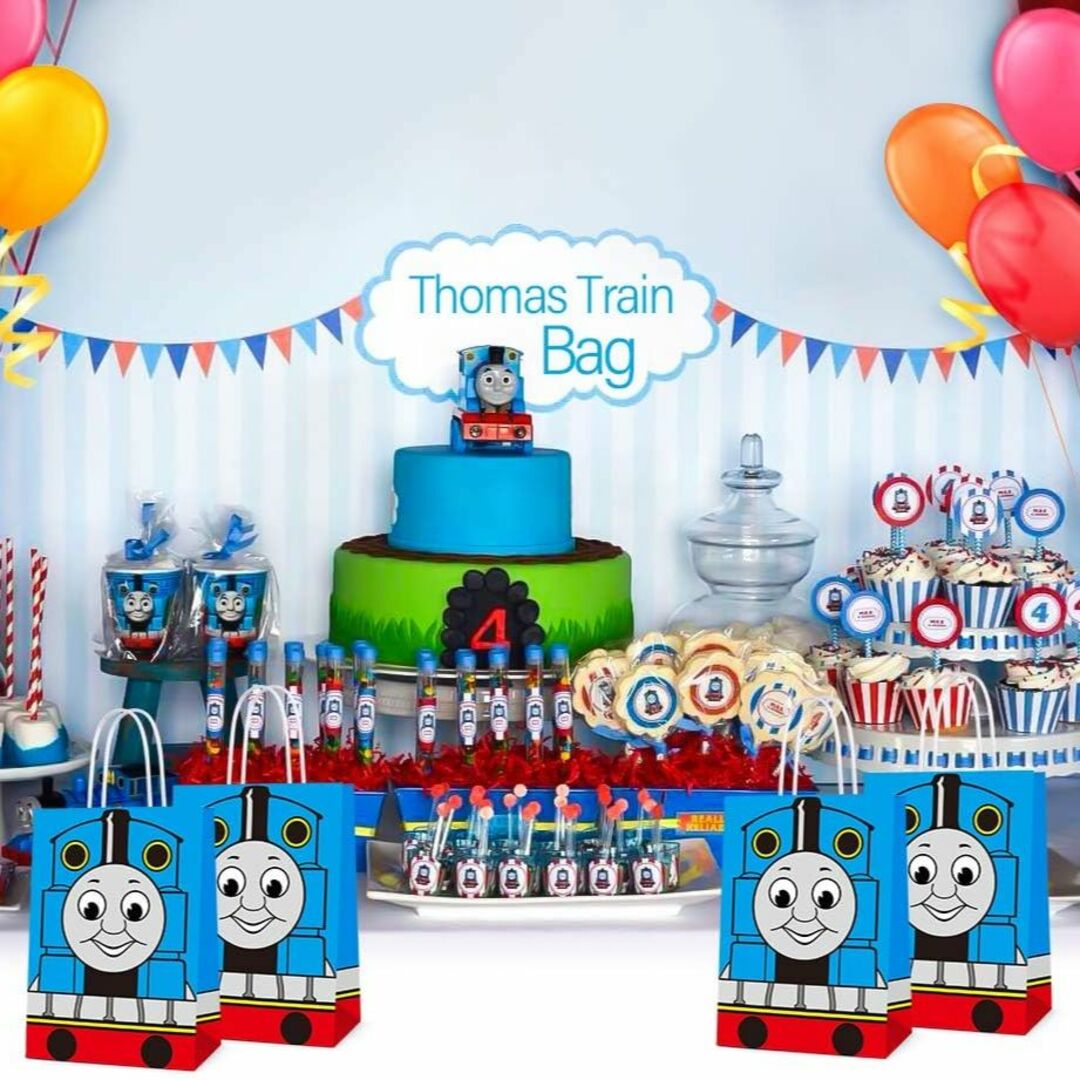 THOMAS(トーマス)の今だけ１枚増量中！【未使用】　トーマス　 紙袋　3枚セット（今だけ4枚） エンタメ/ホビーのおもちゃ/ぬいぐるみ(キャラクターグッズ)の商品写真