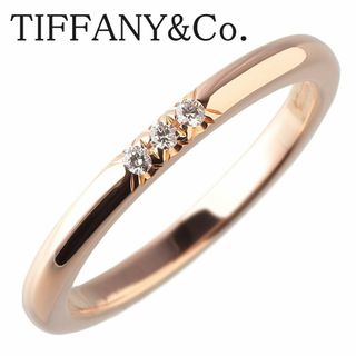 ティファニー(Tiffany & Co.)のティファニー ダイヤ リング クラシック バンド フォーエバー 3PD 7.5号 幅2.0mm AU750PG TIFFANY【14874】(リング(指輪))