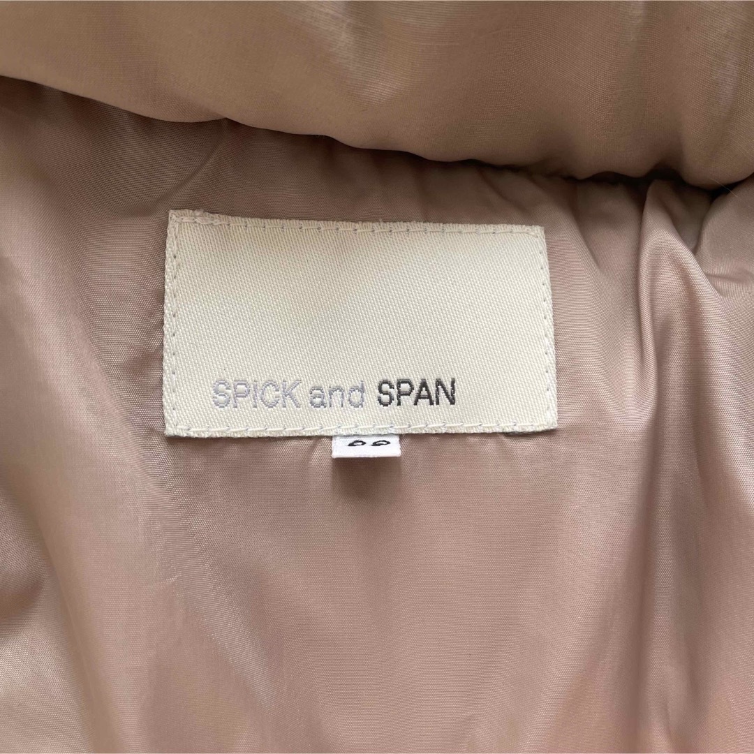 Spick & Span(スピックアンドスパン)の【即完売】スピックアンドスパン　ラクーンファー　ダウンジャケットコート　ベージュ レディースのジャケット/アウター(ダウンコート)の商品写真