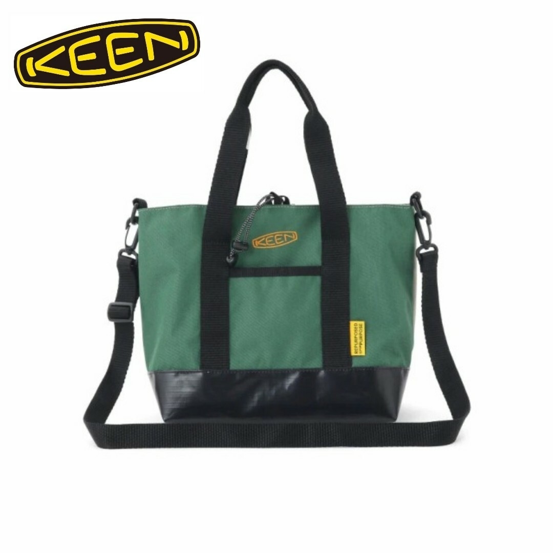 KEEN(キーン)のキーン KEEN バッグ ハーベスト トートバッグ グリーン×ホワイト メンズのバッグ(トートバッグ)の商品写真