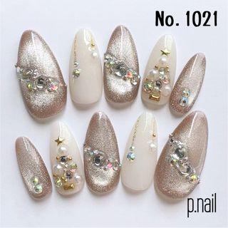 【No.1021】現品！クリスマスネイル 量産型 地雷 韓国ネイルチップワンホン