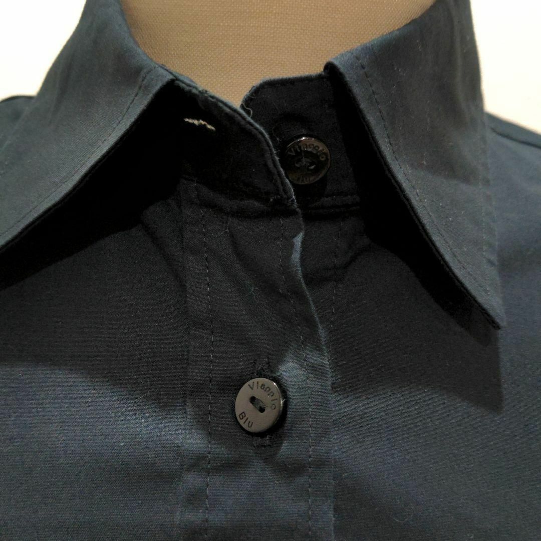 VIAGGIO BLU(ビアッジョブルー)のViaggio Blu ビアッジョブルー ブラック 長袖シャツ レディース 2 レディースのトップス(シャツ/ブラウス(長袖/七分))の商品写真