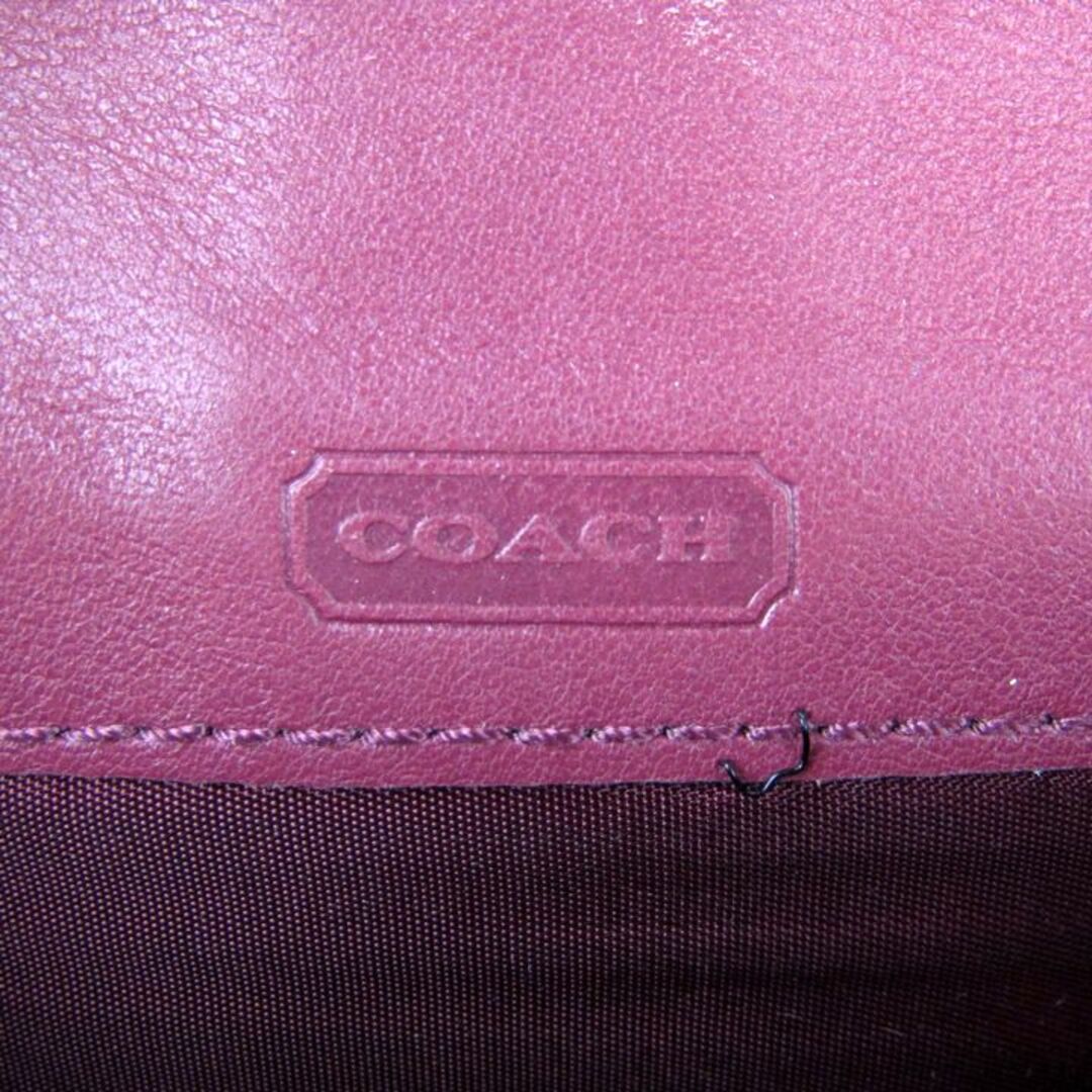 COACH(コーチ)のコーチ カードケース 名刺入れ レザー ブランド 小物 レディース ワインレッド COACH レディースのファッション小物(名刺入れ/定期入れ)の商品写真