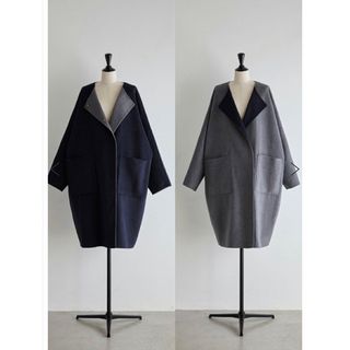 bow.a ボウエーREVERSIBLE WOOL COA