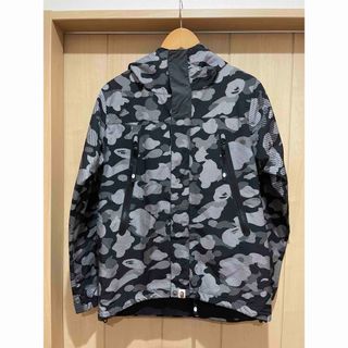 アベイシングエイプ(A BATHING APE)のBAPE ベイプ エイプ 迷彩 カモ ブラック マウンテン パーカー(マウンテンパーカー)