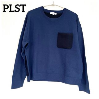 プラステ(PLST)の美品✨PLST ニット　セーター　長袖　ツートーン　カジュアル　プルオーバー(ニット/セーター)