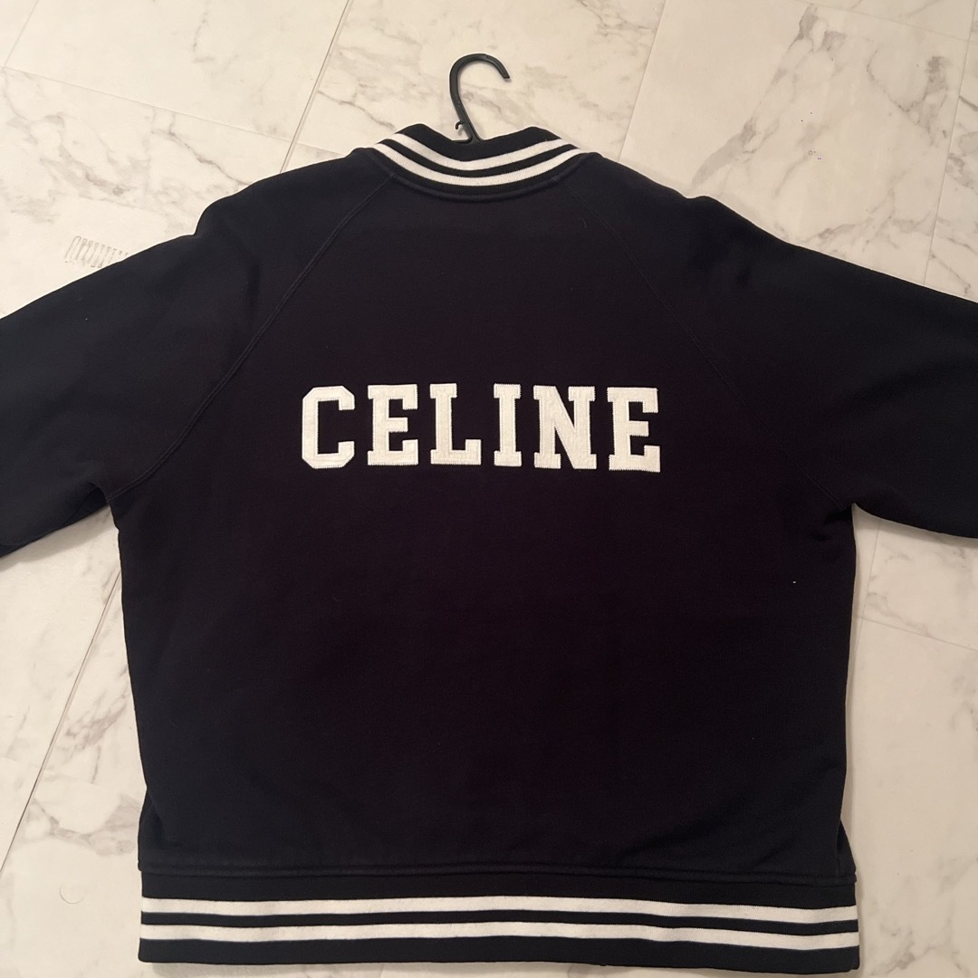 celine(セリーヌ)の22AW celine テディ カレッジ セリーヌ スウェット ルーズフィット メンズのジャケット/アウター(スタジャン)の商品写真