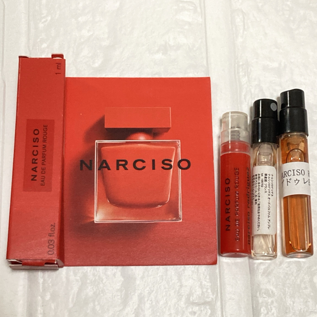 narciso rodriguez(ナルシソロドリゲス)のナルシソロドリゲス 香水 EDP 3本セット 試供品 サンプル コスメ/美容の香水(香水(女性用))の商品写真