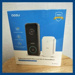 AOSU 5MP画質 ワイヤレスドアホン スマホアプリ連動 ワイヤレス カメラ