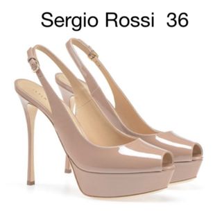 セルジオロッシ(Sergio Rossi)のSergio Rossi SERGIO ROSSI オープントゥ パンプス　36(ハイヒール/パンプス)