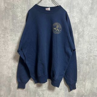 ヘインズ(Hanes)の【90s】Hanes ヘインズ ネイビー スウェット フロントプリント XL(スウェット)