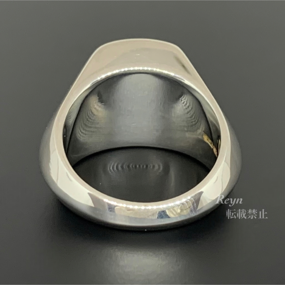 Gucci(グッチ)の[新品仕上済] GUCCI シルバー 925 ヘキサゴン 印台 リング 12号 メンズのアクセサリー(リング(指輪))の商品写真