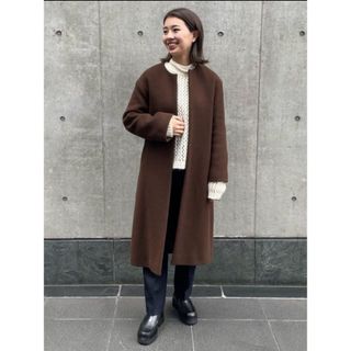 ビューティアンドユースユナイテッドアローズ(BEAUTY&YOUTH UNITED ARROWS)のBEAUTY & YOUTH.  MANTECO ノーカラー ロングコート 2(ロングコート)