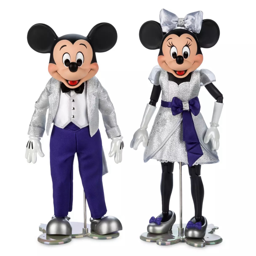 ミッキー＆ミニー フィギュア Disney100 Platinum