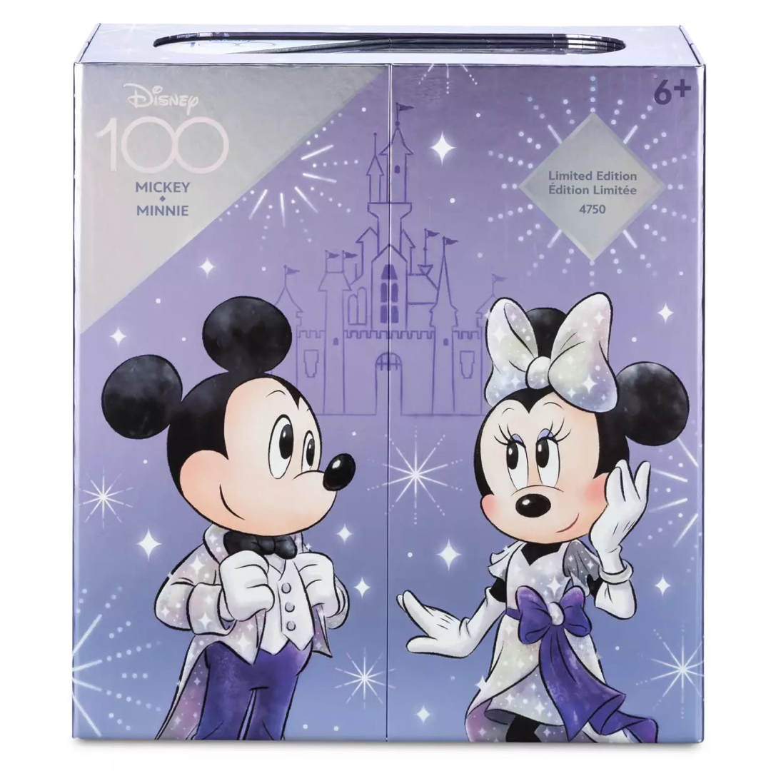 ミッキー＆ミニー フィギュア Disney100 Platinum