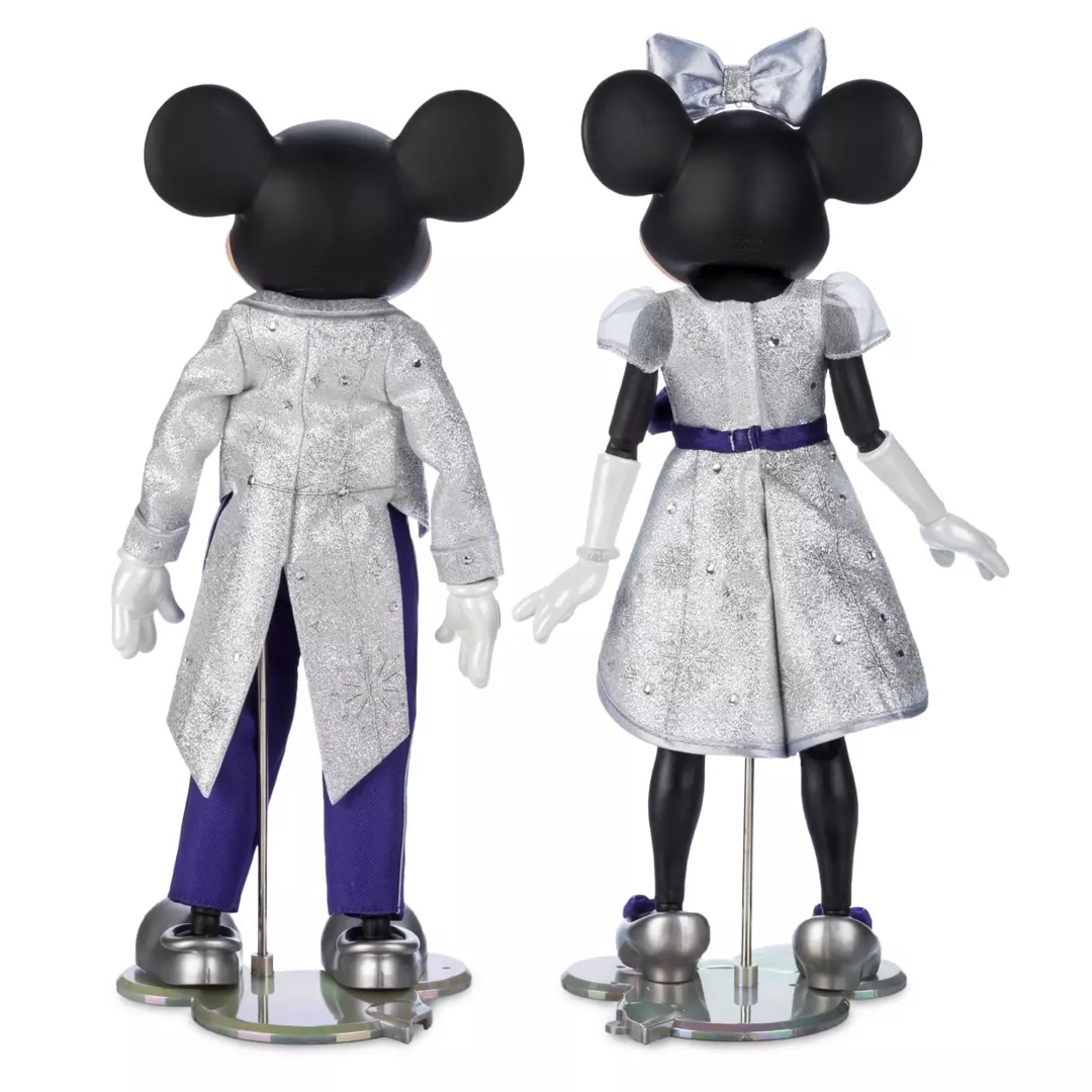 ミッキー＆ミニー フィギュア Disney100 Platinum エンタメ/ホビーのおもちゃ/ぬいぐるみ(キャラクターグッズ)の商品写真