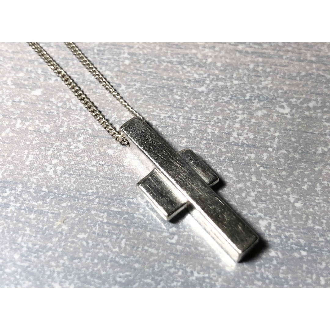 GUCCI - グッチ クロスネックレス シルバー 925 GUCCI silverの GUCCI - グッチ クロスネックレス シルバー 925 GUCCI silverの