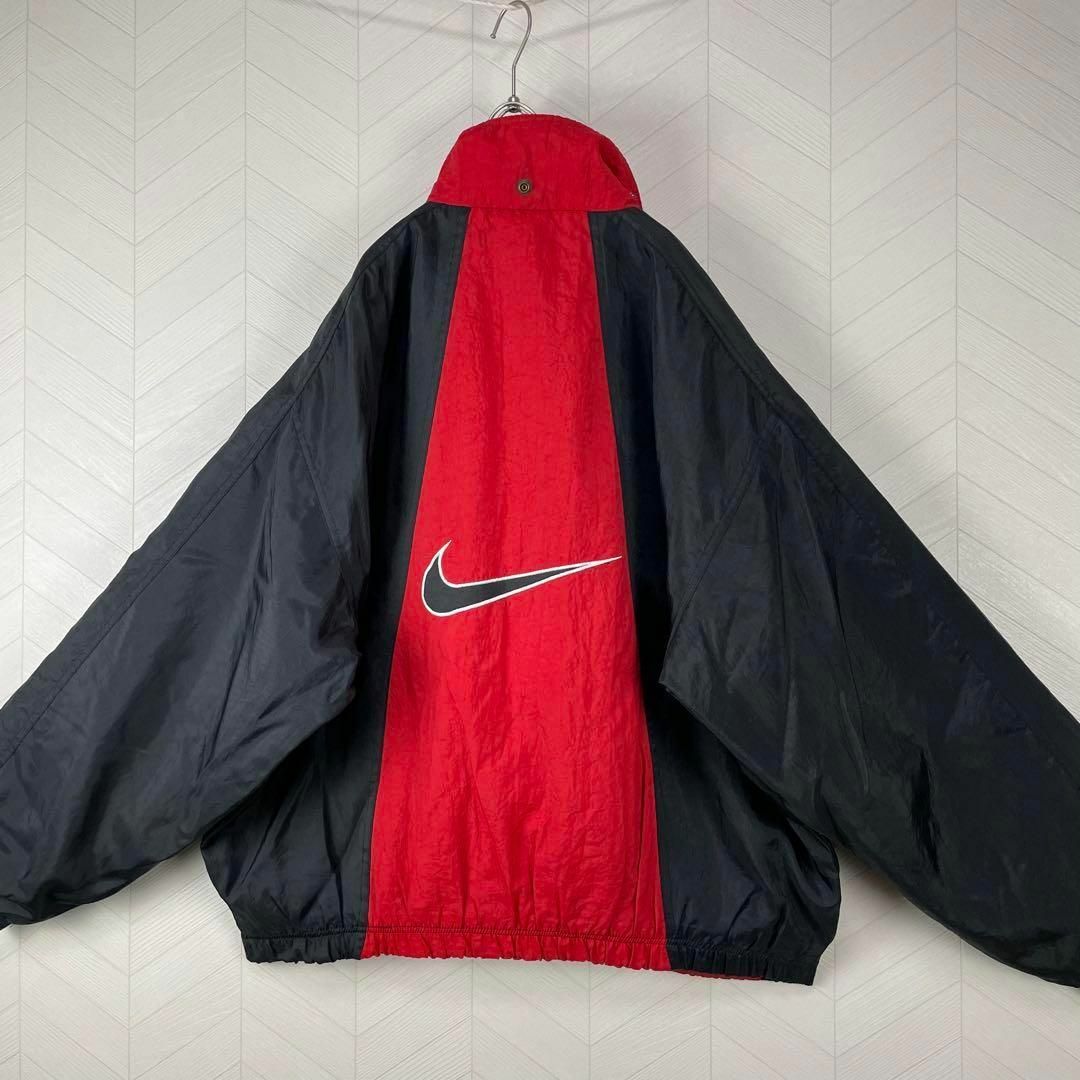 NIKE - 超激レア 90s ナイキ 中綿 ナイロンジャケット 両面ゴツロゴ 超