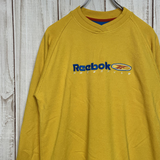 リーボック(Reebok)の【リーボック スウェット】 90年代 ロゴ刺繍トレーナー ヴィンテージ XL(スウェット)
