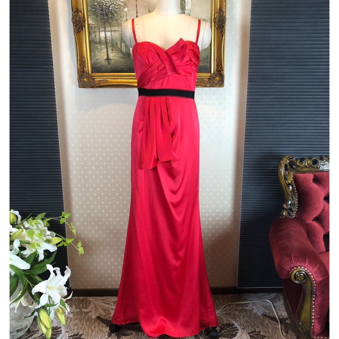 BCBGMAXAZRIA☆ワンショルダースリットロングドレスパーティー BCBGMAXAZRIA☆ワンショルダースリットロングドレスパーティー