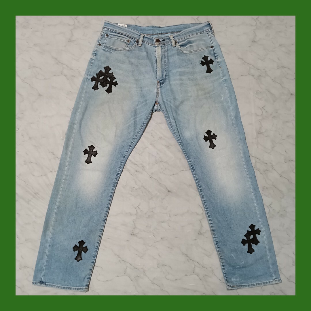 Chrome Hearts(クロムハーツ)のLevi's 505（W36 / 94cm）クロスパッチカスタム メンズのパンツ(デニム/ジーンズ)の商品写真