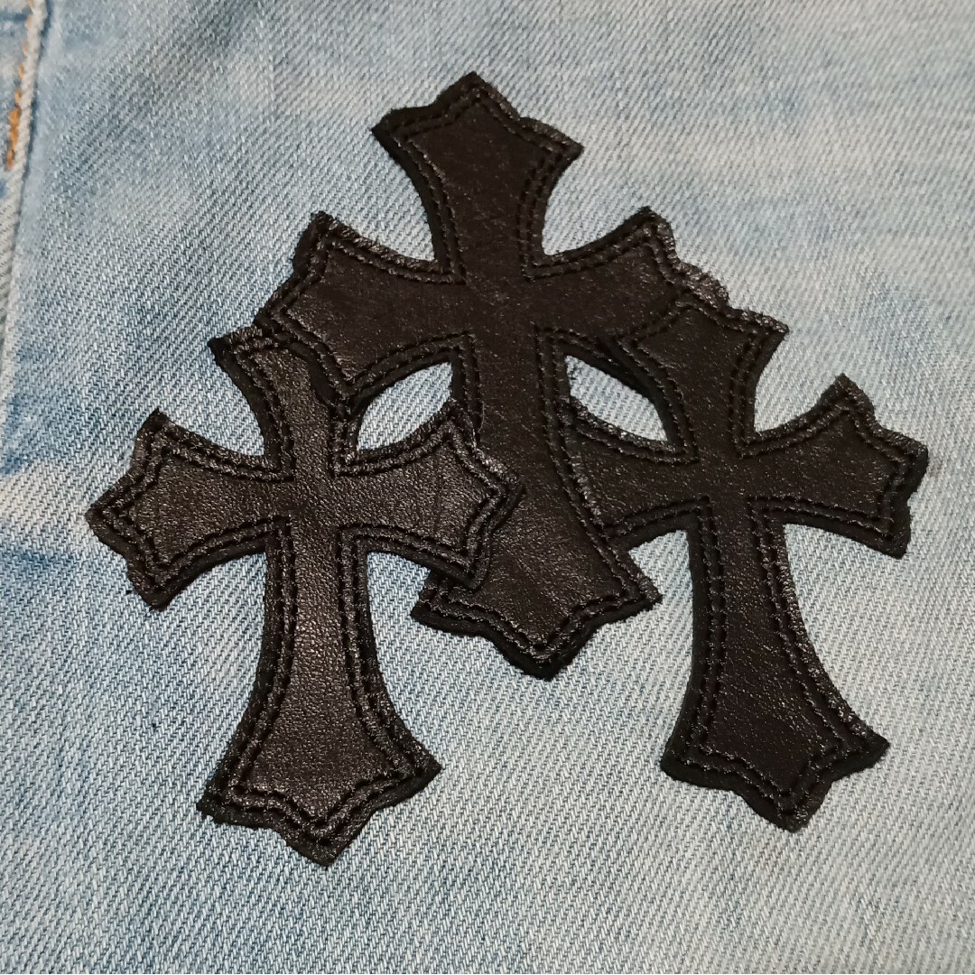 Chrome Hearts(クロムハーツ)のLevi's 505（W36 / 94cm）クロスパッチカスタム メンズのパンツ(デニム/ジーンズ)の商品写真