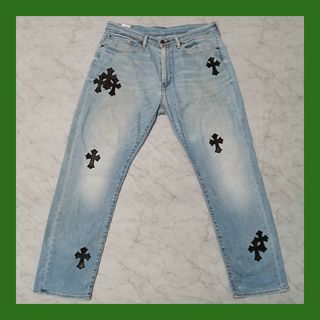 クロムハーツ(Chrome Hearts)のLevi's 505（W36 / 94cm）クロスパッチカスタム(デニム/ジーンズ)