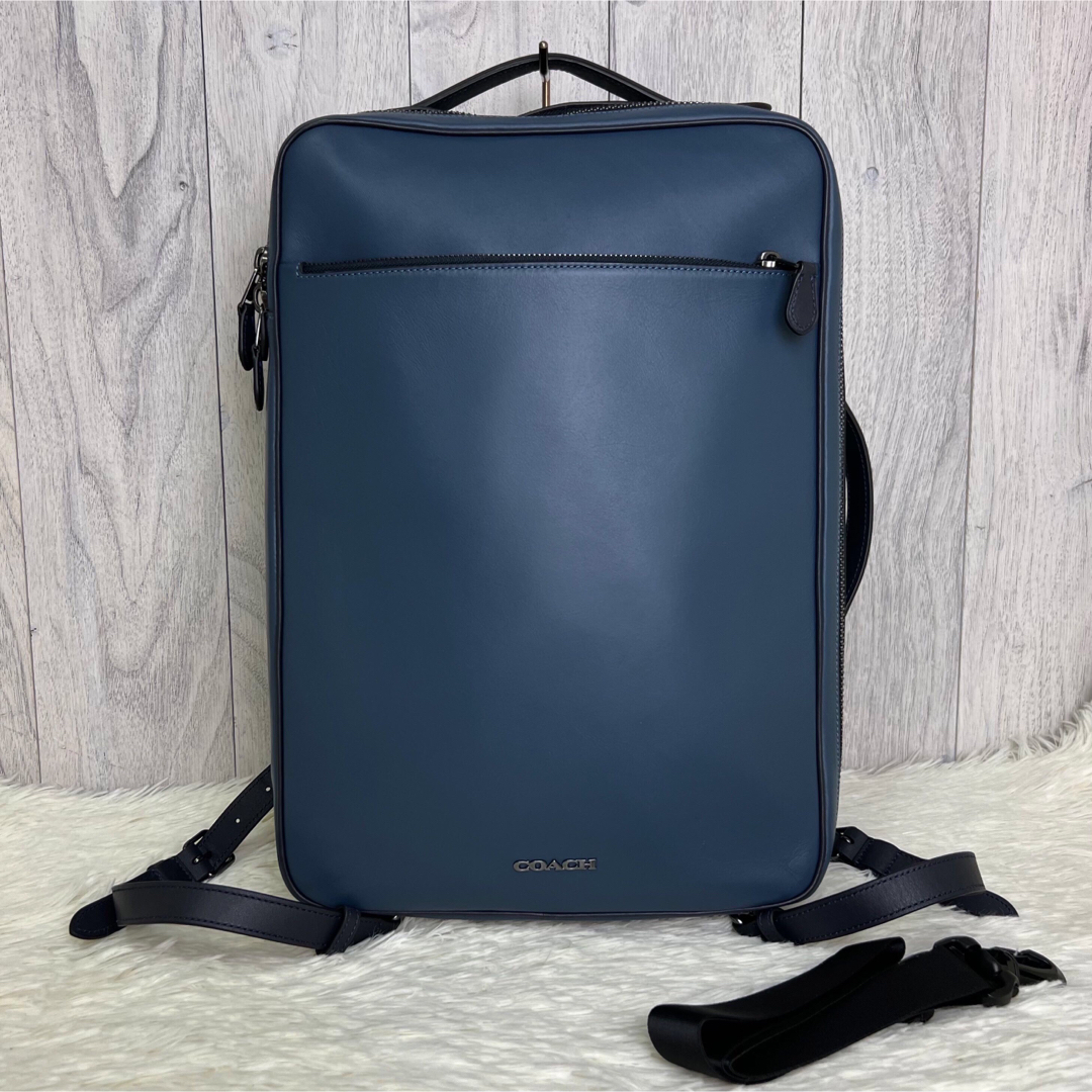 COACH - 人気ライン♡美品♡COACH コーチ レザー 2way リュック