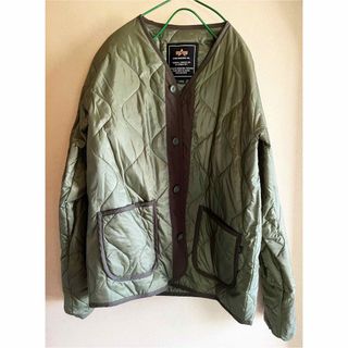 アルファインダストリーズ(ALPHA INDUSTRIES)のALPHA アルファ QUILT SHIRT ブルゾン キルティング ジャケット(ミリタリージャケット)