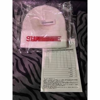 シュプリーム(Supreme)のSupreme Motion Logo Beanie "White" ビーニー(ニット帽/ビーニー)