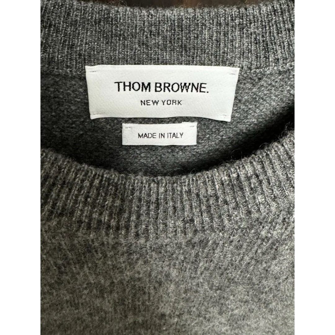 THOM BROWNE(トムブラウン)のthom browne カシミヤニット 4BAR メンズのトップス(ニット/セーター)の商品写真