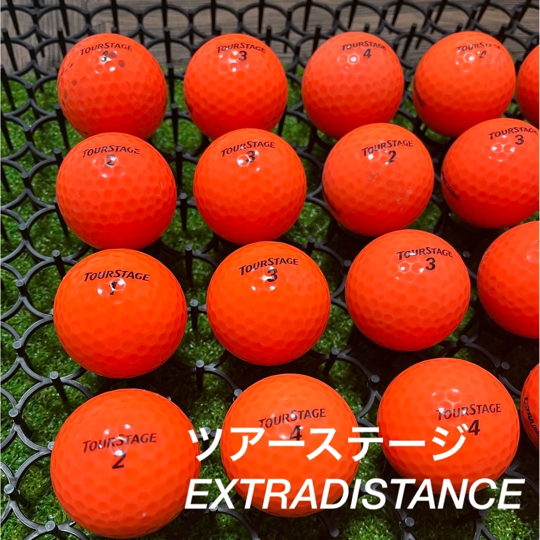 TOURSTAGE(ツアーステージ)の○ツアーステージ　EXTRADISTANCE☆オレンジ　24球　ABランク スポーツ/アウトドアのゴルフ(その他)の商品写真