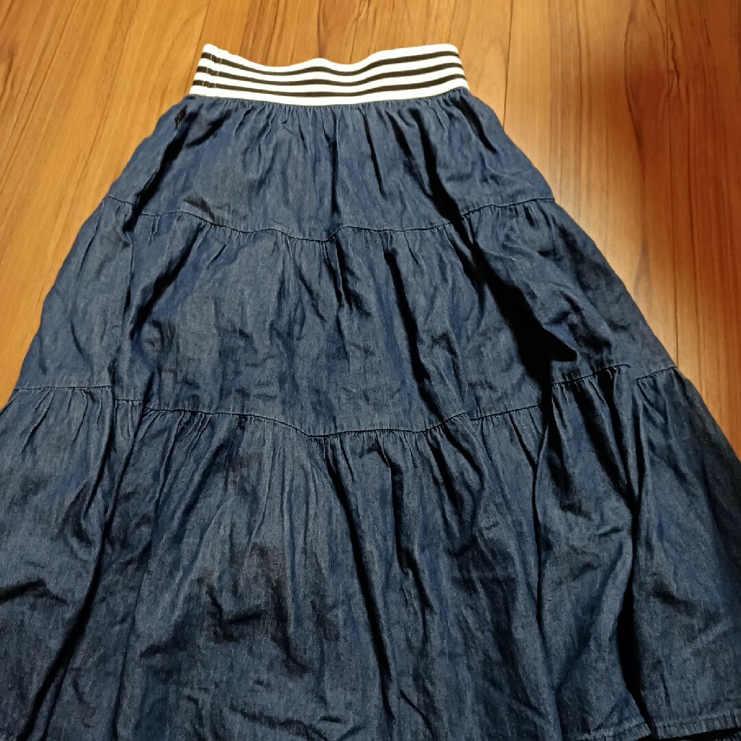 デニムスカート　ラブラビ キッズ/ベビー/マタニティのキッズ服女の子用(90cm~)(スカート)の商品写真