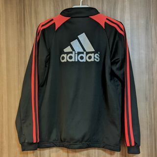 アディダス(adidas)のアディダス adidas 薄手ジャージ ブラック(ジャケット/上着)