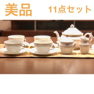 リチャードジノリ(Richard Ginori)の【GINORI 1735】リチャードジノリ　ベッキオホワイト ティーセット11点(食器)