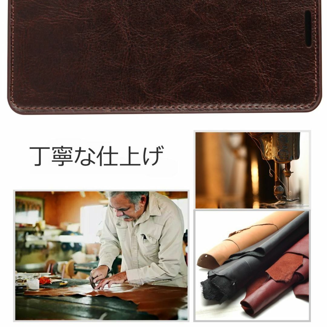 iphone 8 Plus ケース カバー 手帳型 本革 レザー 財布型 カード スマホ/家電/カメラのスマホアクセサリー(その他)の商品写真